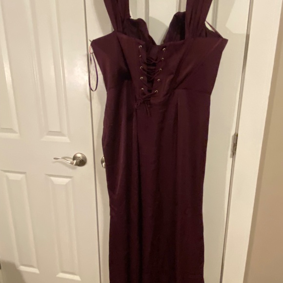Plum Prom/Wedding Guest Dress - Picture 2 of 6